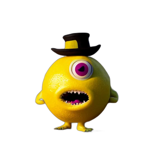 hat, creature, staff, robot, 3d render, concept art, photorealistic, cartoon transparent PNG cut-out