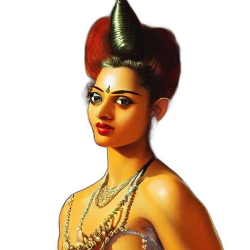 crown, jewelry, staff, oil painting transparent PNG cut-out