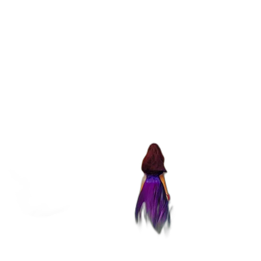 hair, staff, creature, weapon, pixel art, concept art, 3d render, fantasy art transparent PNG cut-out