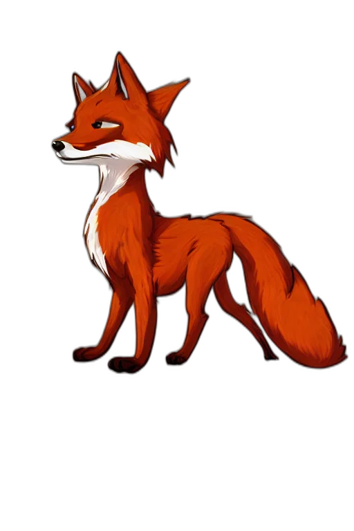 animal, staff, creature, concept art, pixel art, watercolor, fantasy art, red transparent PNG cut-out