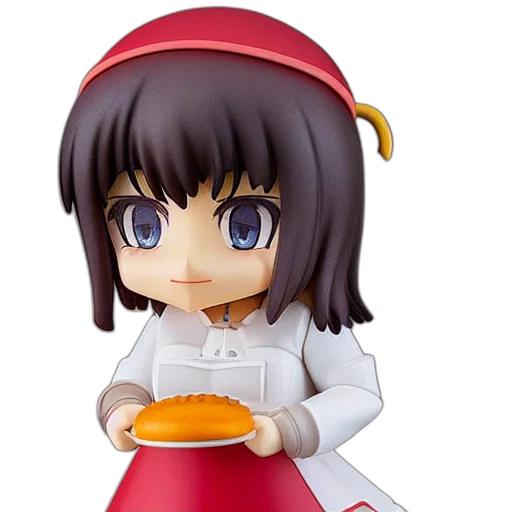 food, hat, 3d render, photorealistic, anime, concept art, hamburger, nendoroid transparent PNG cut-out