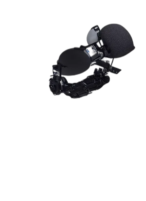 robot, jewelry, mask, crown, 3d render, cyberpunk, concept art, photorealistic transparent PNG cut-out