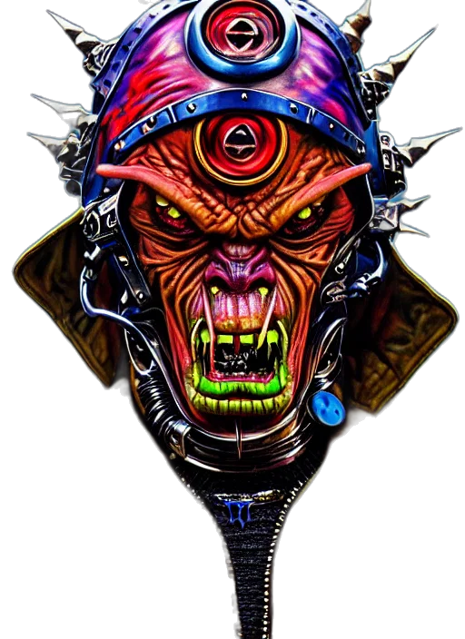 mask, face, jacket, staff, concept art, comic book art, cyberpunk, photorealistic transparent PNG cut-out
