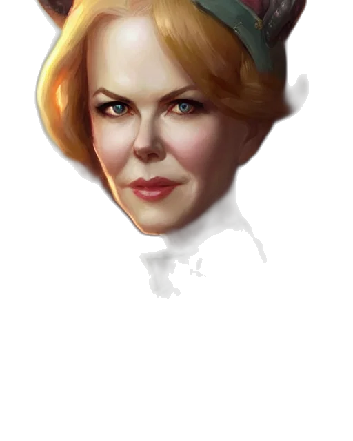 face, staff, crown, photorealistic, concept art, oil painting, fantasy art, cute transparent PNG cut-out