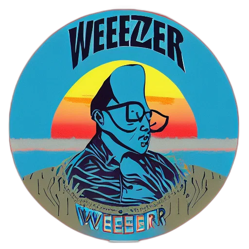 jacket, weezer, blue, album transparent PNG cut-out