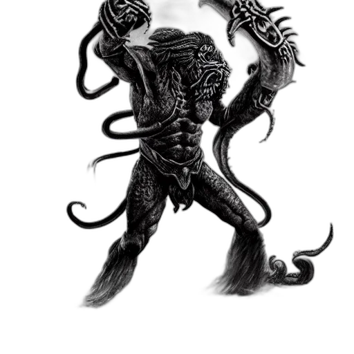 creature, staff, hair, animal transparent PNG cut-out