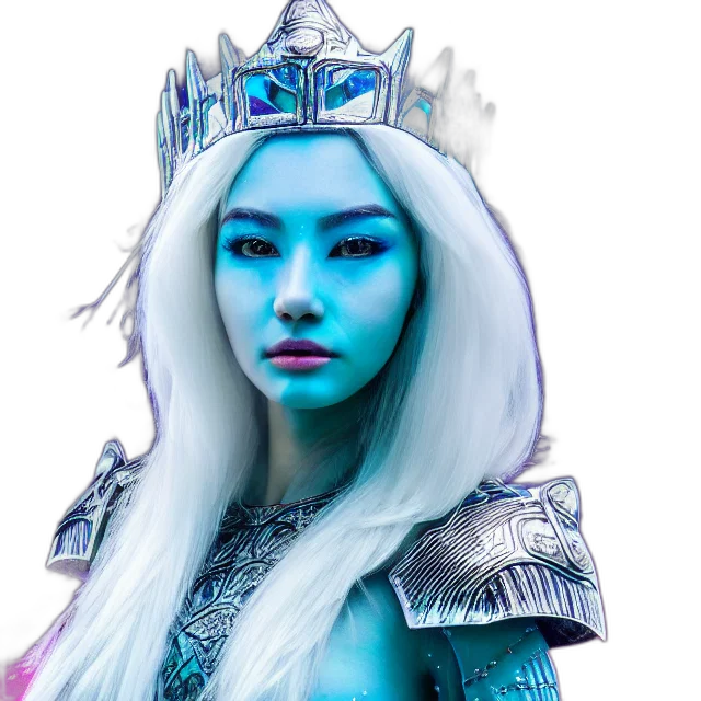 crown, dragon, face, fantasy art, concept art, photorealistic, comic book art, blue transparent PNG cut-out
