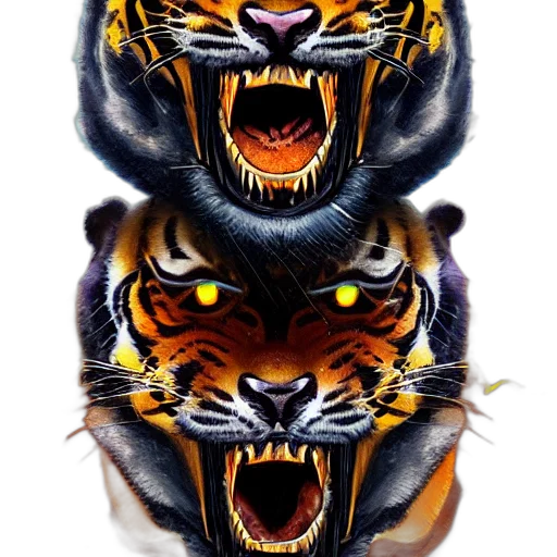mask, animal, concept art, 3d render, fantasy art, photorealistic, two, headed transparent PNG cut-out