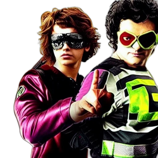 comic book art, concept art, film, still, kick, ass transparent PNG cut-out