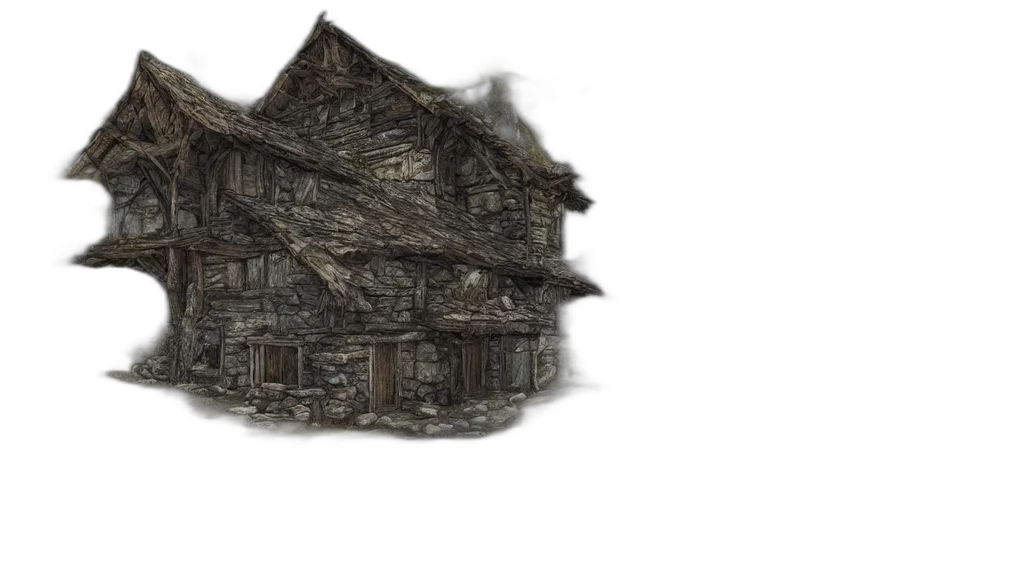 building, mask, furniture, 3d render, concept art, photorealistic, fantasy art, fog transparent PNG cut-out