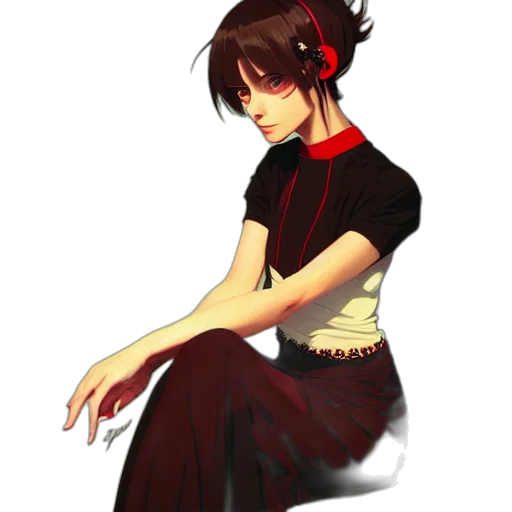 dress, staff, jewelry, concept art transparent PNG cut-out