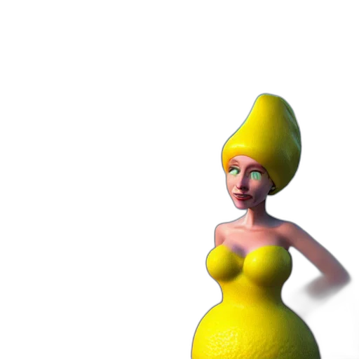 dress, hat, crown, food, 3d render, concept art, photorealistic, fantasy art transparent PNG cut-out