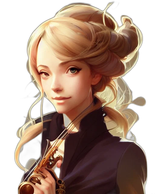 staff, face, fantasy art, concept art, anime, pixel art, golden, dark transparent PNG cut-out