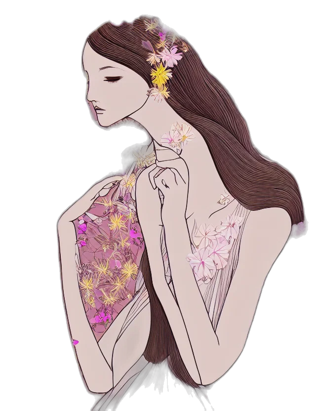 dress, jewelry, crown, fantasy art, cartoon, concept art, watercolor, pastel transparent PNG cut-out