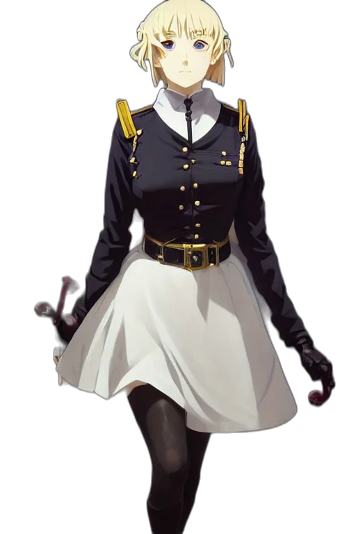 staff, jacket, dress, weapon, concept art, anime, fantasy art, photorealistic transparent PNG cut-out