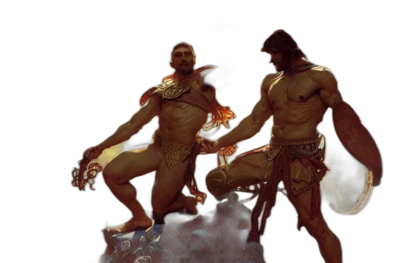 concept art, fantasy art, comic book art, 3d render transparent PNG cut-out