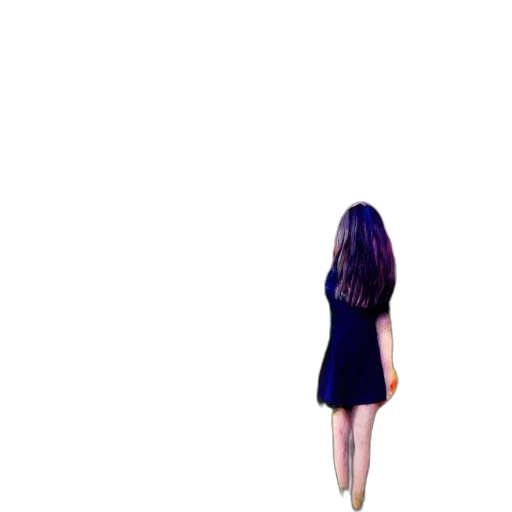 dress, hair, robot, creature transparent PNG cut-out