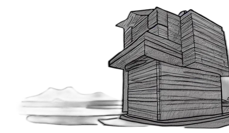 building, furniture, concept art, 3d render transparent PNG cut-out