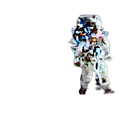 robot, jacket, staff, mask transparent PNG cut-out