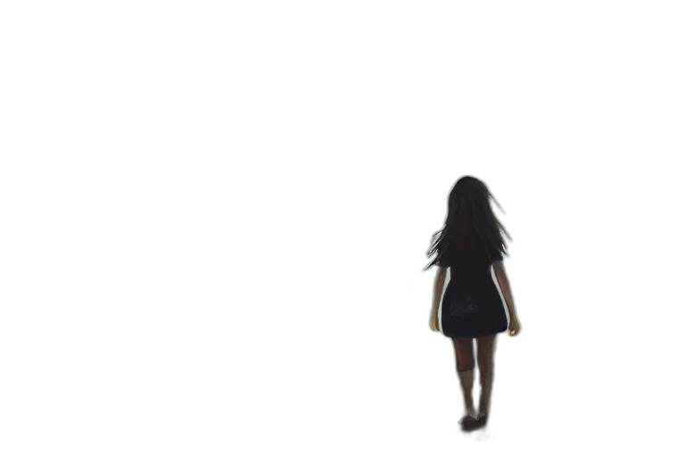 dress, hair, jacket, robot, 3d render, concept art, pixel art, outer space transparent PNG cut-out