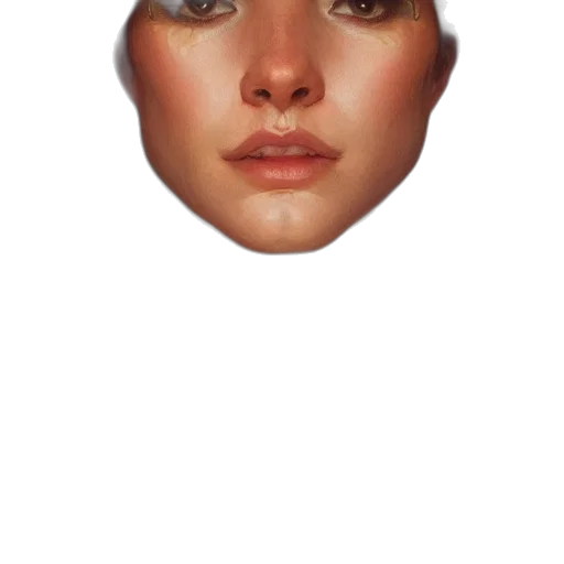 face, mask, hat, crown, photorealistic, 3d render, concept art, pixel art transparent PNG cut-out