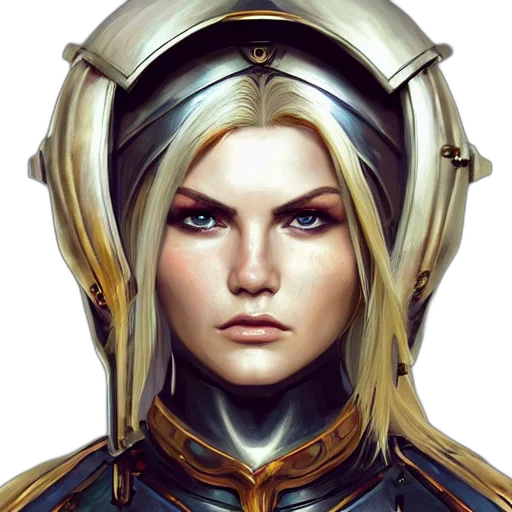face, robot, crown, staff transparent PNG cut-out