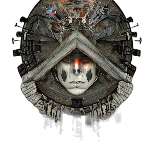mask, robot, face, weapon transparent PNG cut-out