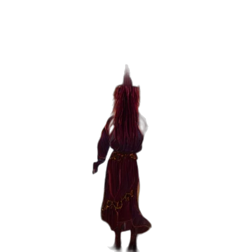 staff, dress, hair, sword transparent PNG cut-out
