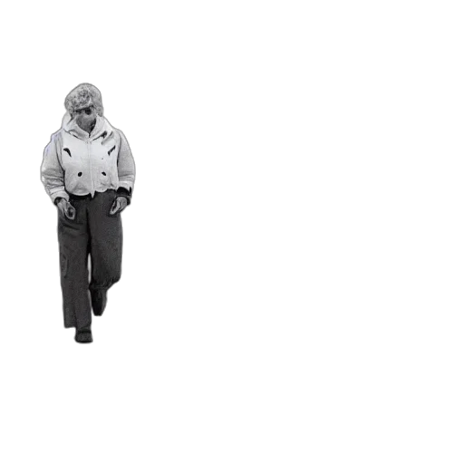 jacket, staff, umbrella, face transparent PNG cut-out