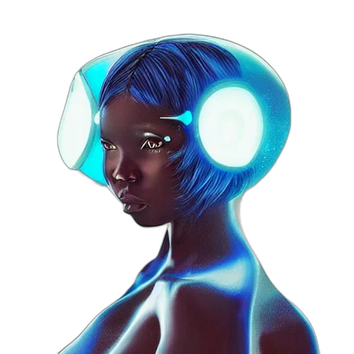 robot, mask, face, crown transparent PNG cut-out