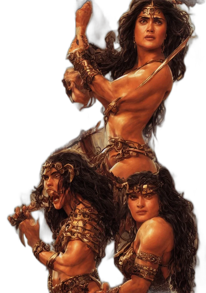 fantasy art, concept art, comic book art, fire transparent PNG cut-out