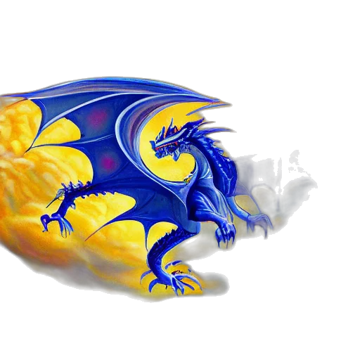 dragon, jewelry, fantasy art, 3d render, photorealistic, concept art, blue, award transparent PNG cut-out