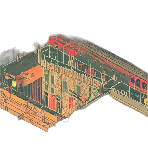 building, furniture, 3d render, concept art transparent PNG cut-out