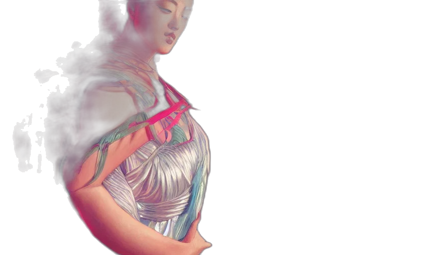 dress, jewelry, robot, 3d render transparent PNG cut-out