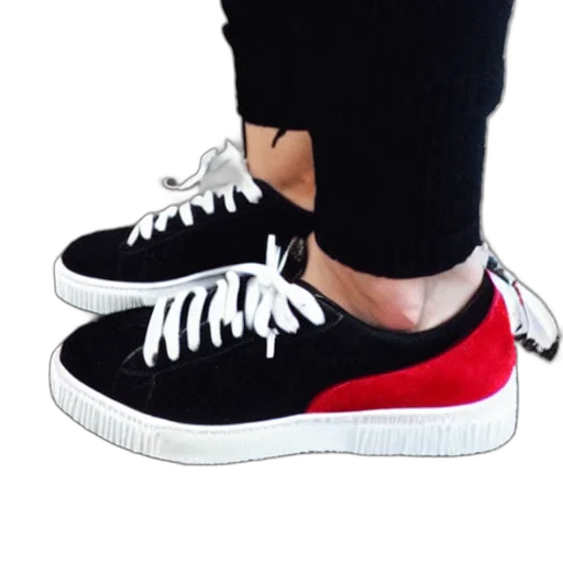 shoes, 3d render, photorealistic, red transparent PNG cut-out