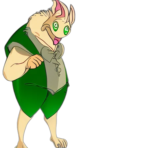 dragon, creature, staff, animal, concept art, cartoon, fantasy art, 3d render transparent PNG cut-out