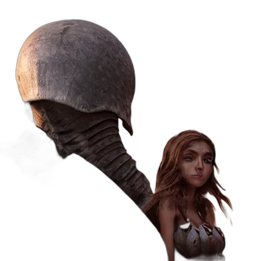 staff, mask, weapon, hat transparent PNG cut-out