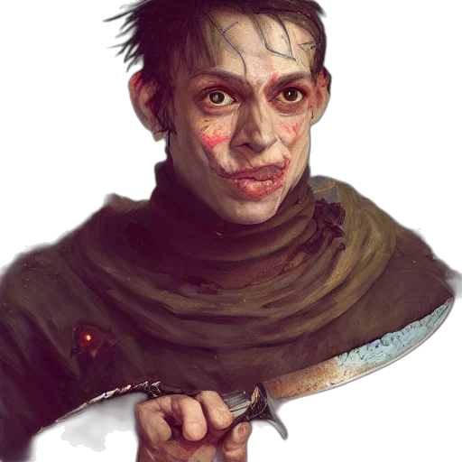 face, mask, staff, weapon transparent PNG cut-out