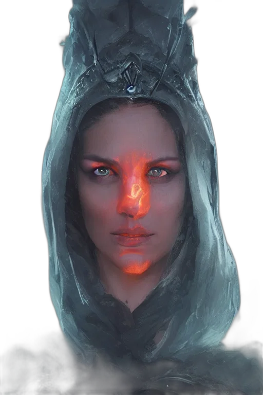 face, mask, crown, staff, fantasy art, concept art, photorealistic, 3d render transparent PNG cut-out