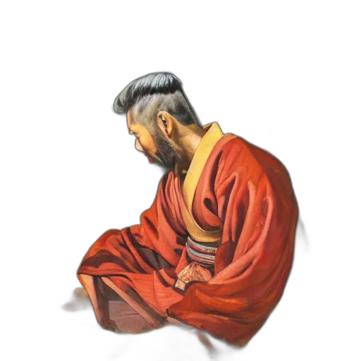 hair, face, jacket, staff, oil painting, photorealistic, concept art, watercolor transparent PNG cut-out