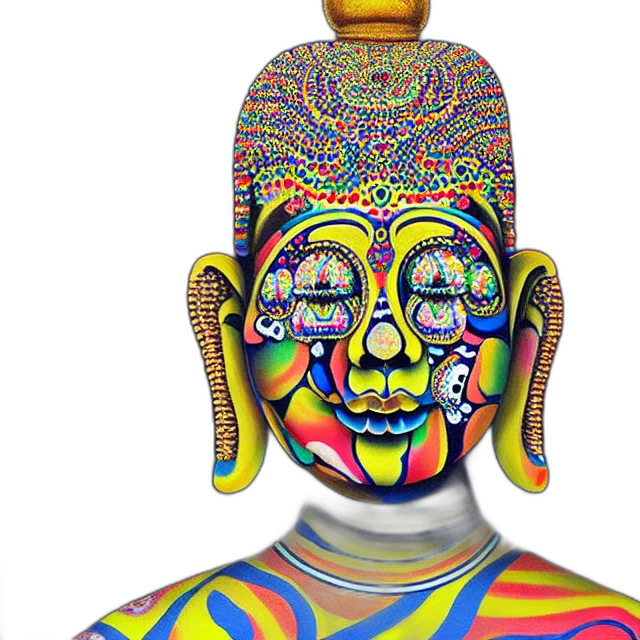 mask, face, robot, crown, 3d render, concept art, photorealistic, pixel art transparent PNG cut-out