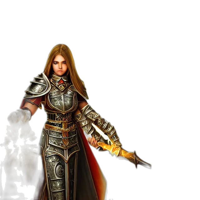 sword, staff, fantasy art, concept art, comic book art, 3d render, golden, cleric transparent PNG cut-out