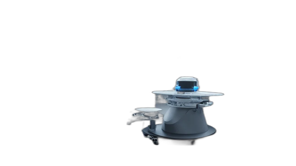 robot, staff, 3d render, beautiful transparent PNG cut-out