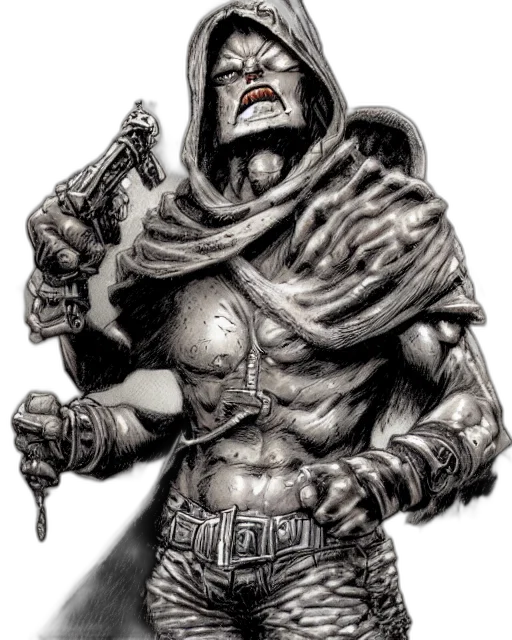 mask, staff, sword, face, concept art, comic book art, fantasy art, photorealistic transparent PNG cut-out
