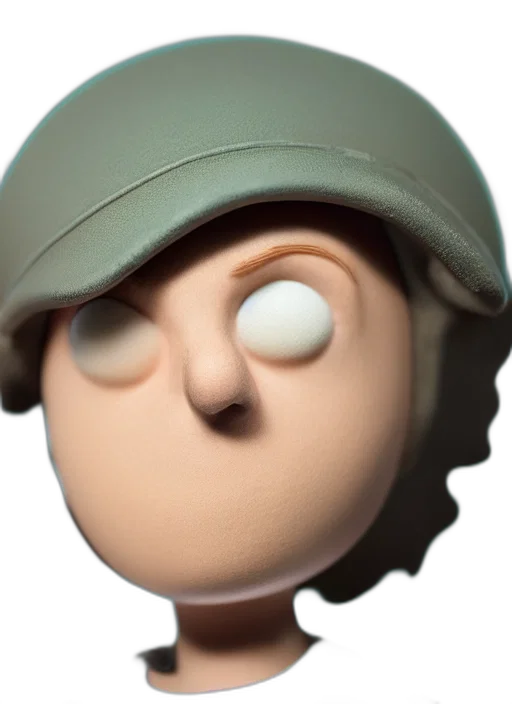 hat, face, mask, 3d render transparent PNG cut-out