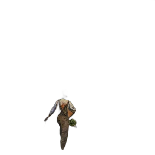 staff, weapon, hat, creature, pixel art, 3d render, concept art, fantasy art transparent PNG cut-out