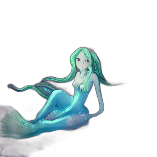 creature, animal, staff, fantasy art, concept art, pixel art, watercolor, underwater transparent PNG cut-out