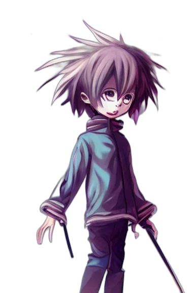 jacket, staff, creature, weapon transparent PNG cut-out