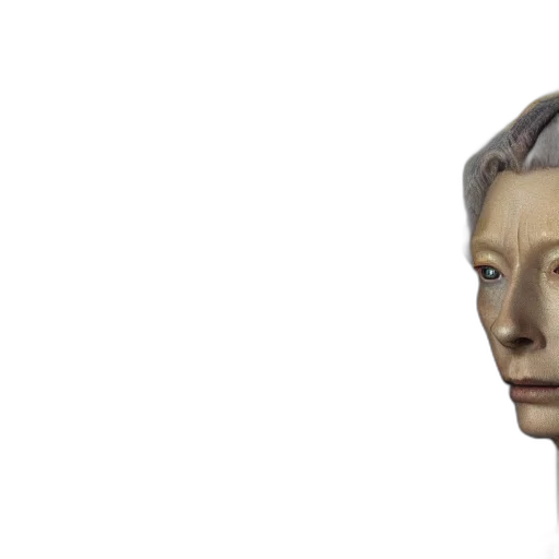 face, mask, robot, staff, 3d render, concept art, photorealistic, pixel art transparent PNG cut-out