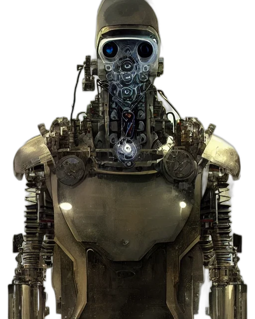 robot, cyberpunk, concept art, 3d render, comic book art, half, masked, peculiar transparent PNG cut-out
